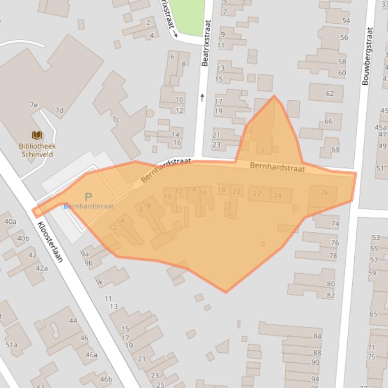 Kaart van postcodegebied 6451ET.