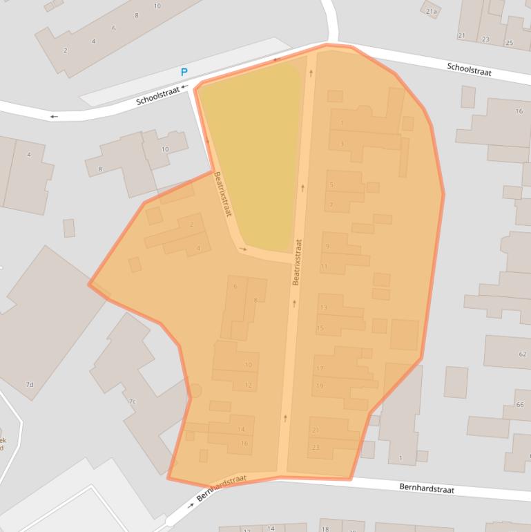 Kaart van postcodegebied 6451EX.