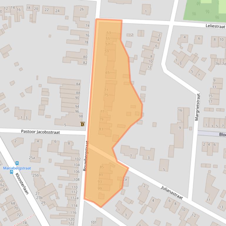 Kaart van postcodegebied 6451GK.