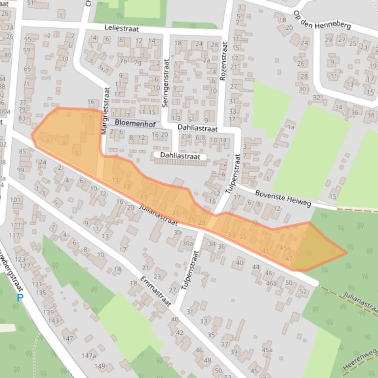 Kaart van postcodegebied 6451GW.