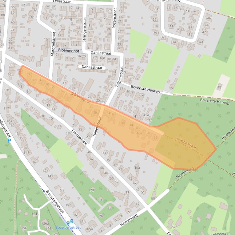 Kaart van postcodegebied 6451GX.