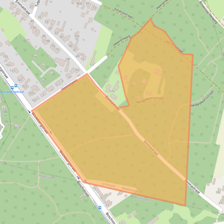 Kaart van postcodegebied 6451GZ.