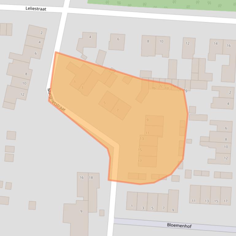 Kaart van postcodegebied 6451HJ.