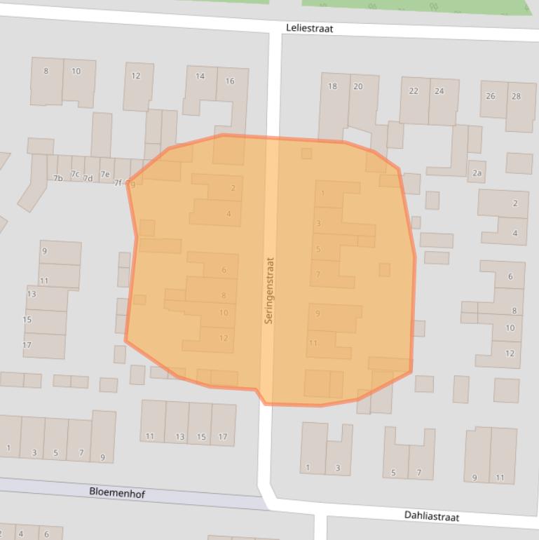 Kaart van postcodegebied 6451HN.