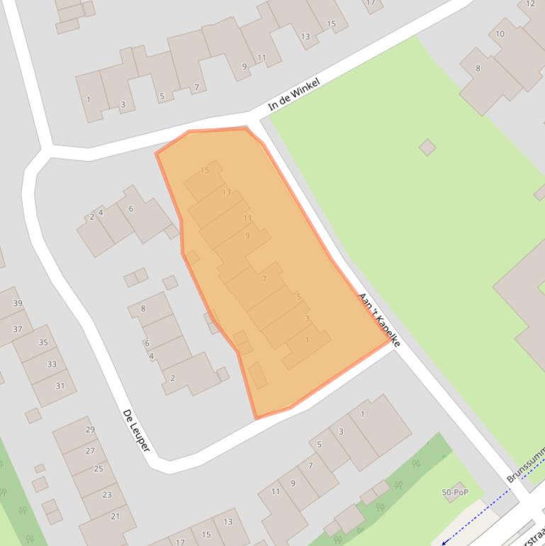 Kaart van postcodegebied 6451JA.