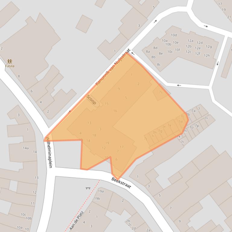 Kaart van postcodegebied 6451KZ.