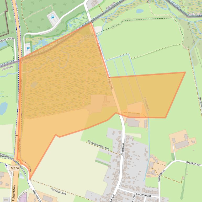 Kaart van postcodegebied 6451PD.