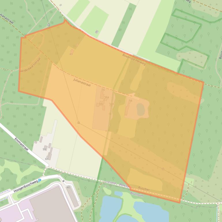 Kaart van postcodegebied 6451PM.