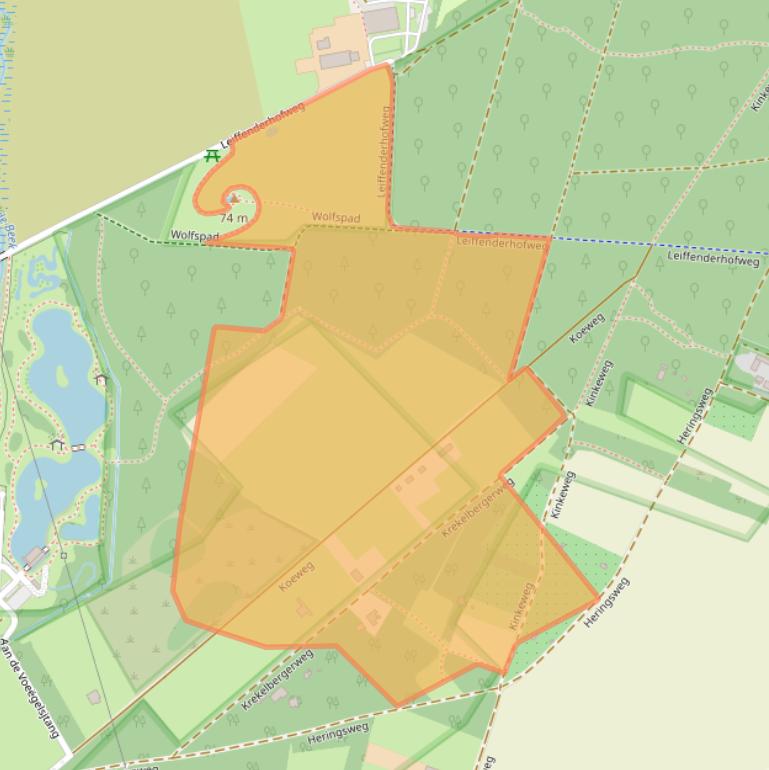 Kaart van postcodegebied 6451PN.
