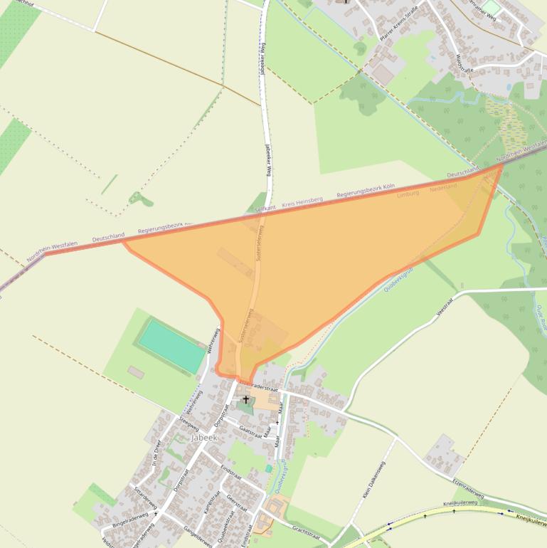 Kaart van postcodegebied 6454AJ.