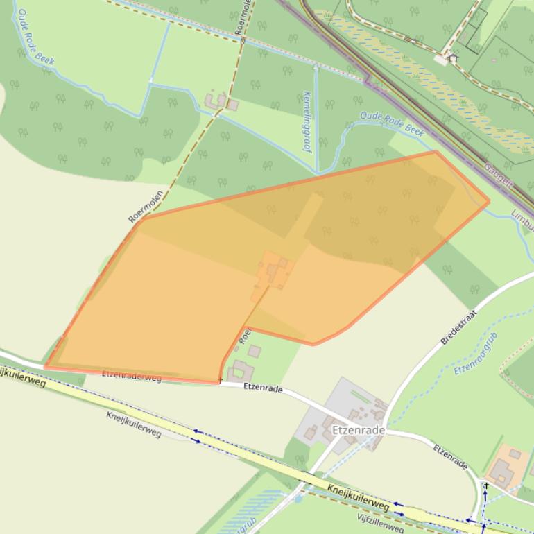 Kaart van postcodegebied 6454AR.