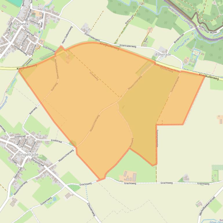 Kaart van postcodegebied 6454AV.