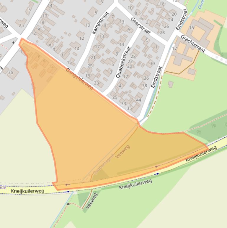 Kaart van postcodegebied 6454AX.