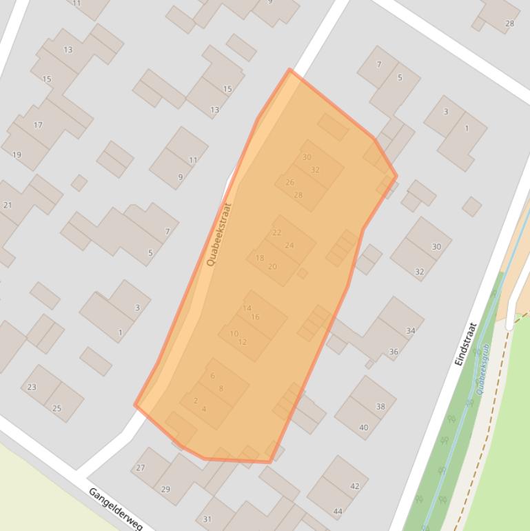 Kaart van postcodegebied 6454BE.