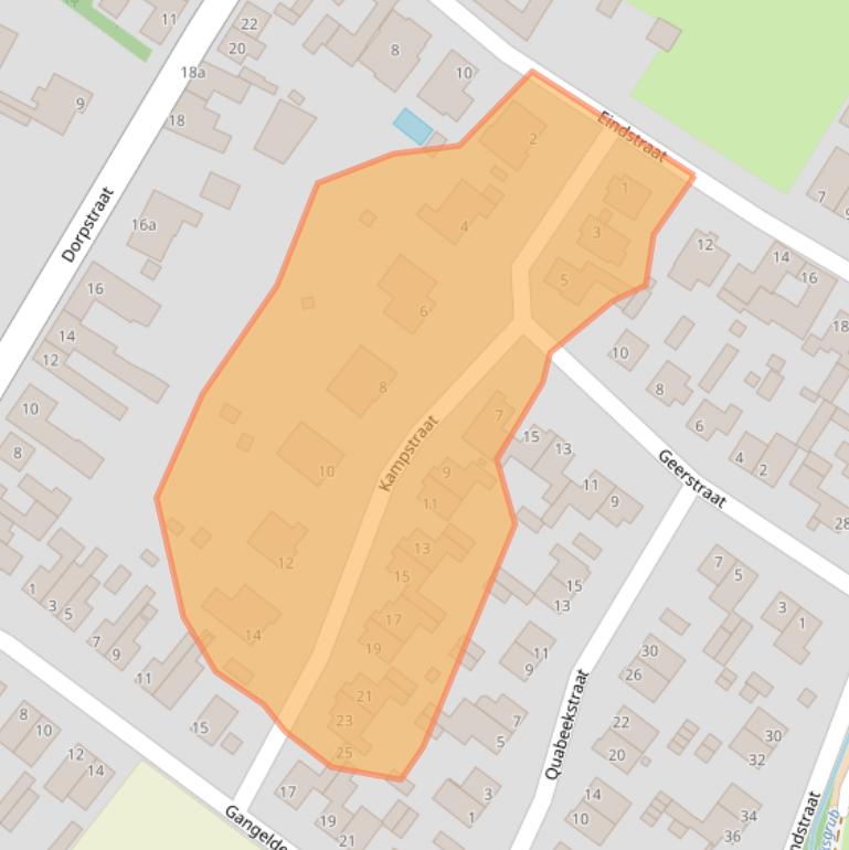 Kaart van postcodegebied 6454BG.