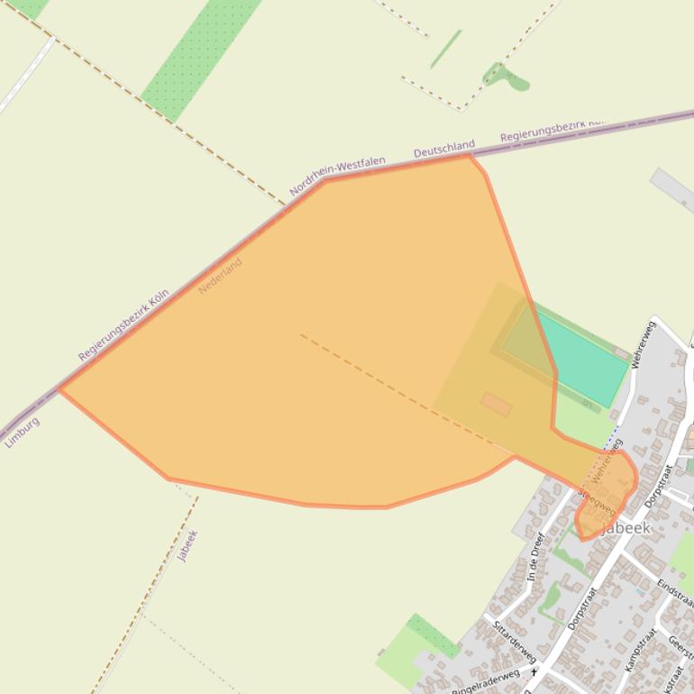 Kaart van postcodegebied 6454BH.