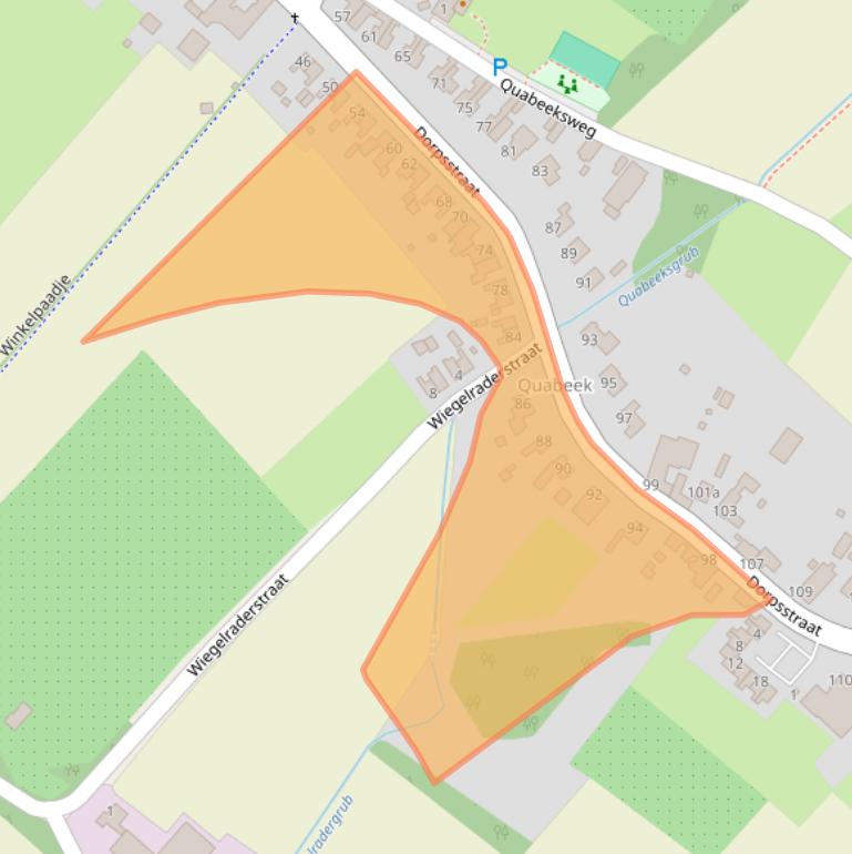 Kaart van postcodegebied 6456AE.