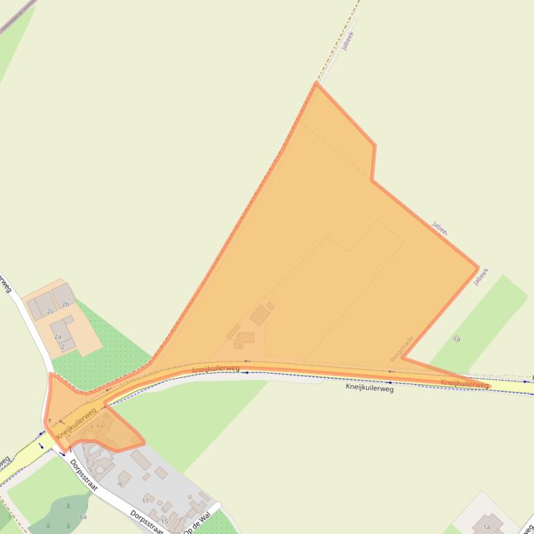 Kaart van postcodegebied 6456AX.