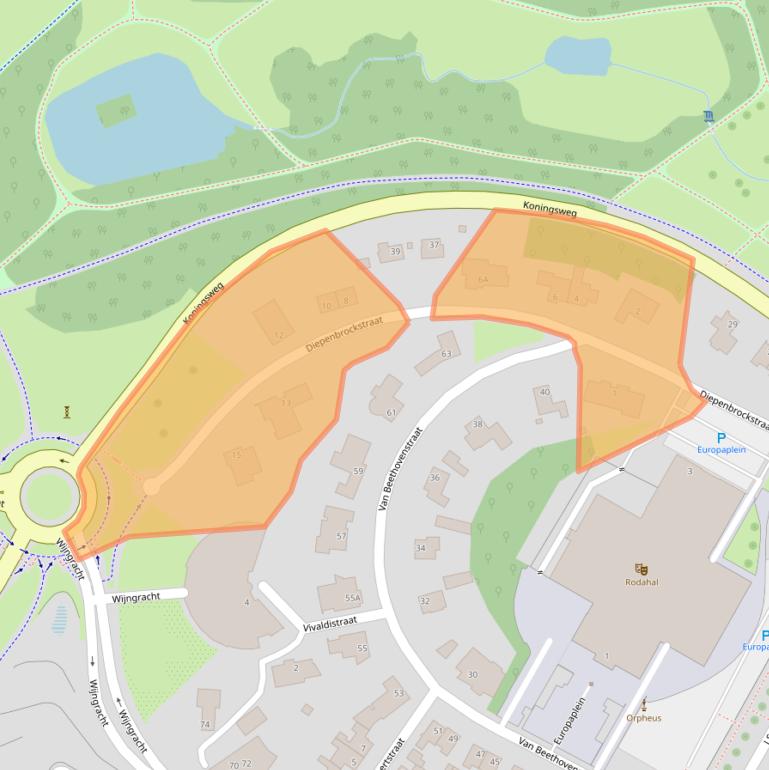 Kaart van postcodegebied 6461AB.