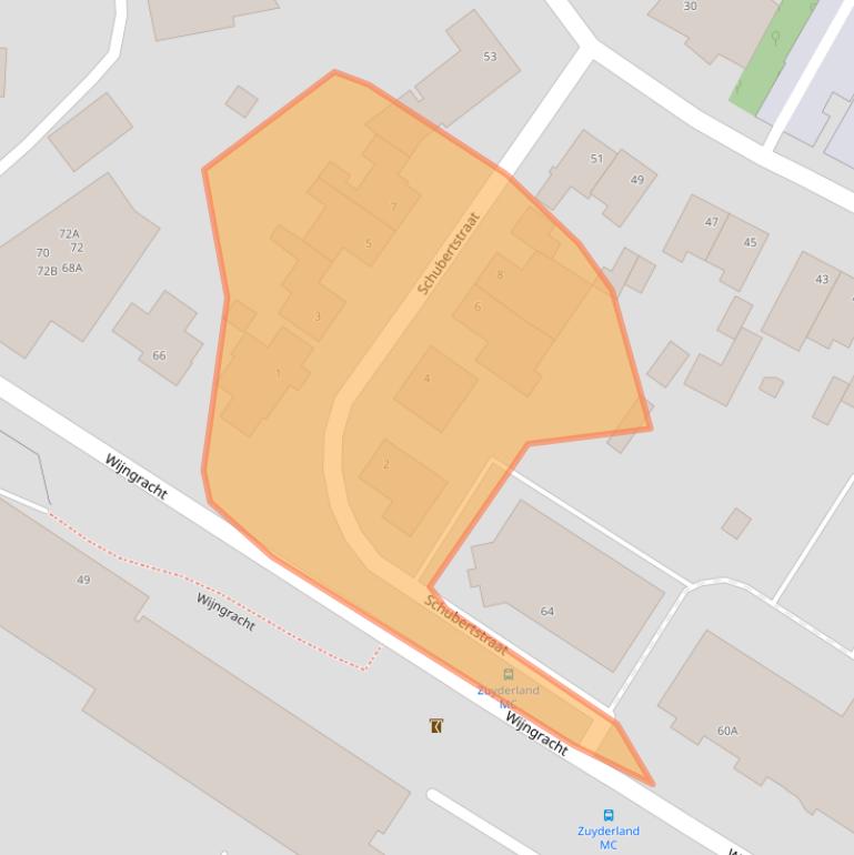 Kaart van postcodegebied 6461AH.