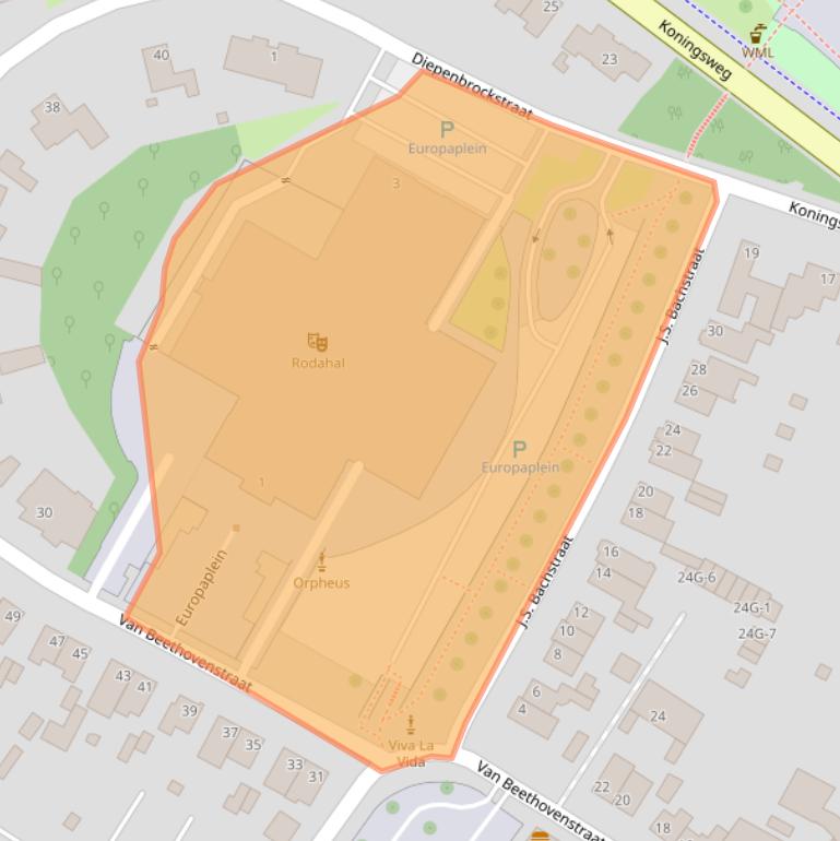 Kaart van postcodegebied 6461AJ.