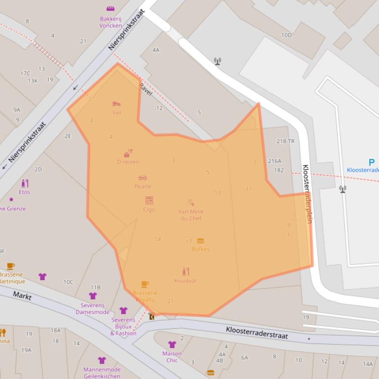 Kaart van postcodegebied 6461AM.