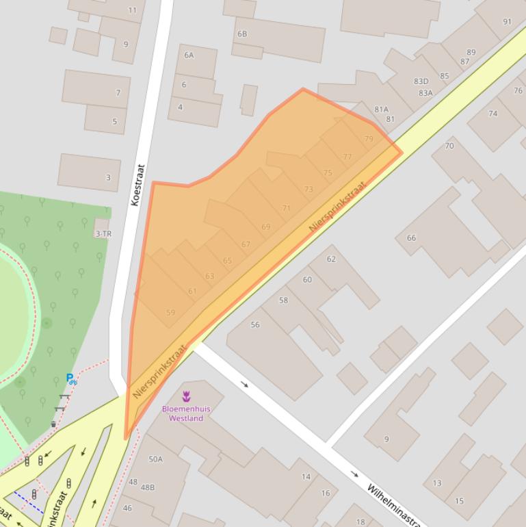 Kaart van postcodegebied 6461AP.