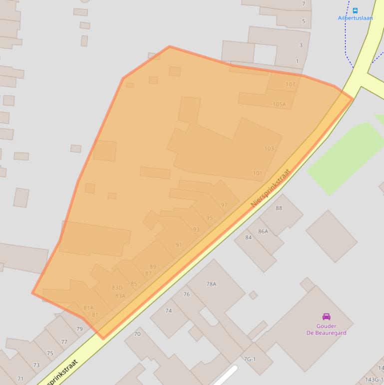 Kaart van postcodegebied 6461AR.