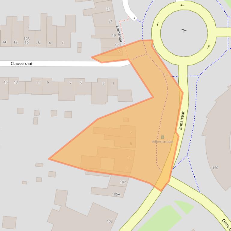 Kaart van postcodegebied 6461AV.