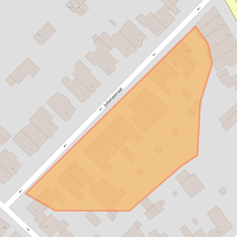 Kaart van postcodegebied 6461BL.