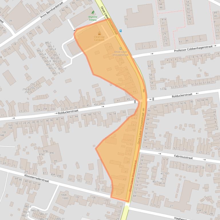 Kaart van postcodegebied 6461BN.