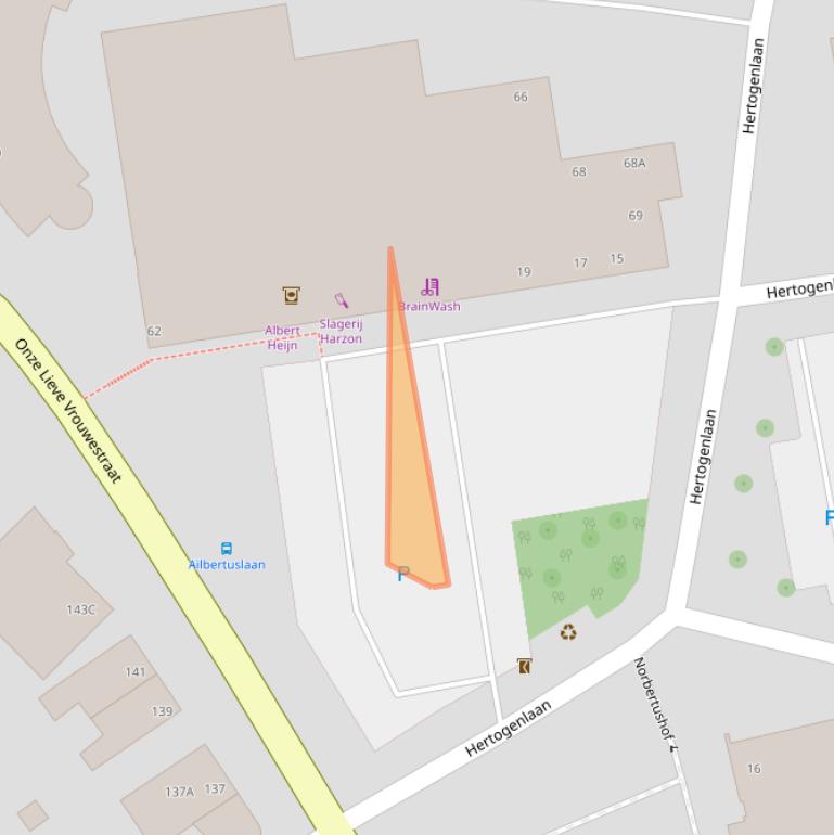 Kaart van postcodegebied 6461BV.