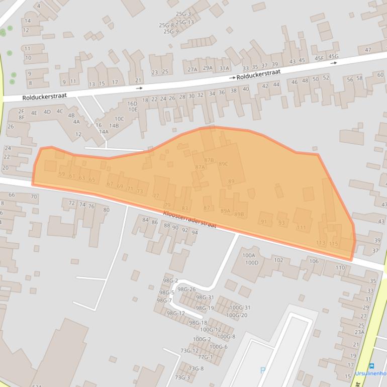 Kaart van postcodegebied 6461CB.