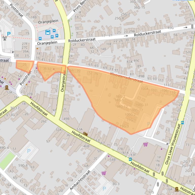 Kaart van postcodegebied 6461CD.