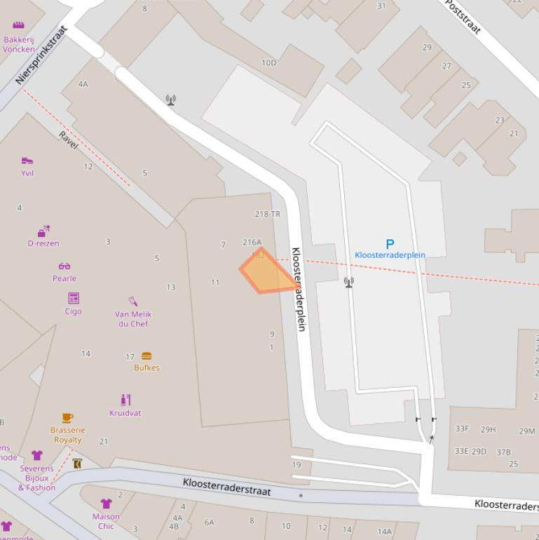 Kaart van postcodegebied 6461CJ.