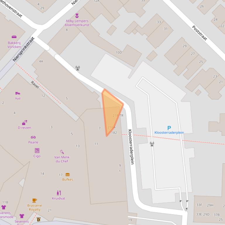 Kaart van postcodegebied 6461CK.