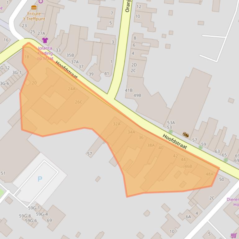 Kaart van postcodegebied 6461CR.