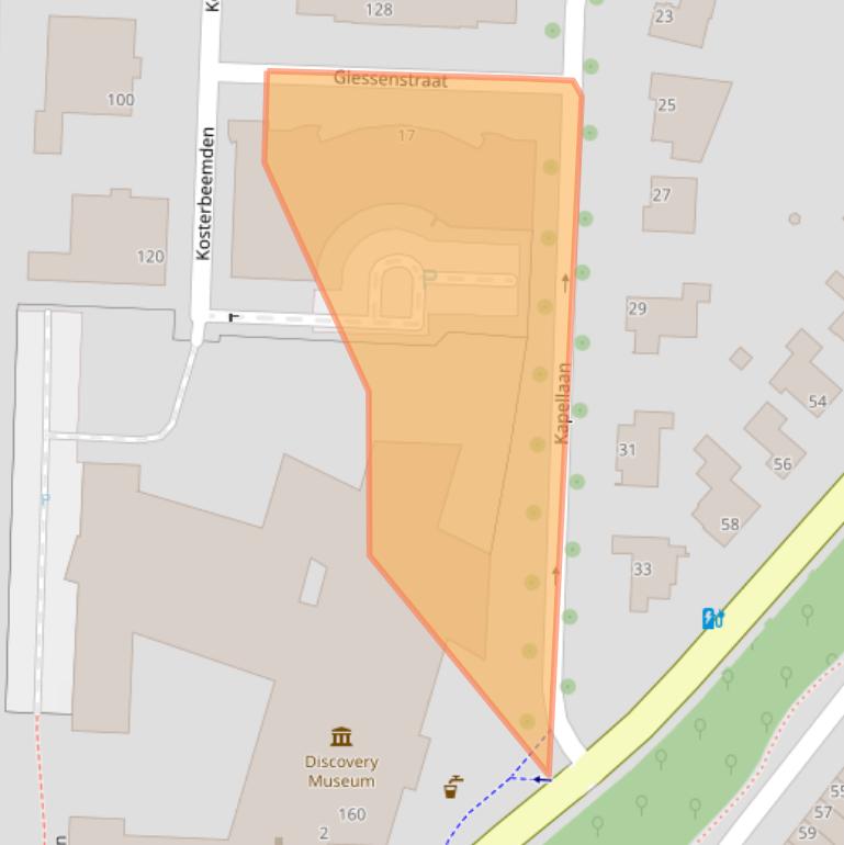 Kaart van postcodegebied 6461DD.