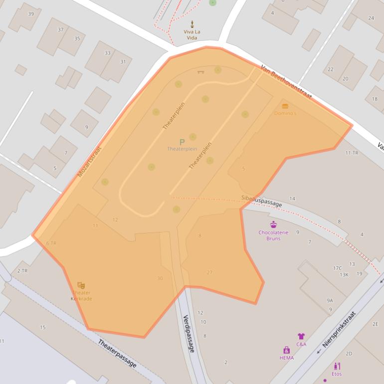 Kaart van postcodegebied 6461DR.