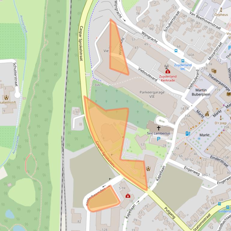 Kaart van postcodegebied 6461EA.