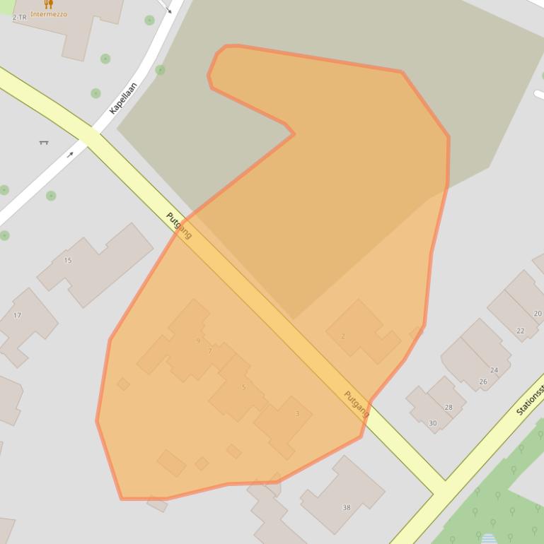 Kaart van postcodegebied 6461EK.