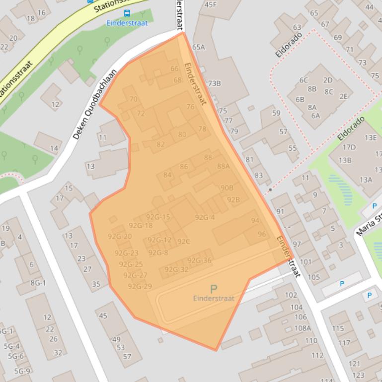 Kaart van postcodegebied 6461ER.