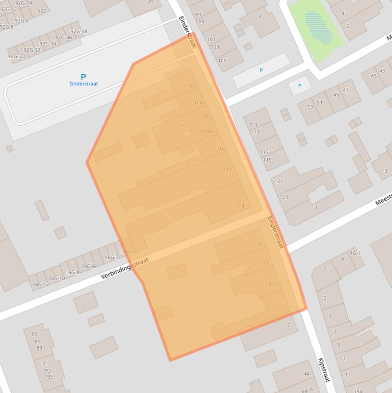 Kaart van postcodegebied 6461ES.