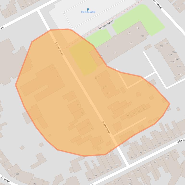 Kaart van postcodegebied 6461GA.