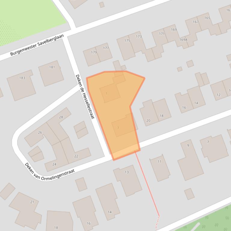 Kaart van postcodegebied 6461GK.