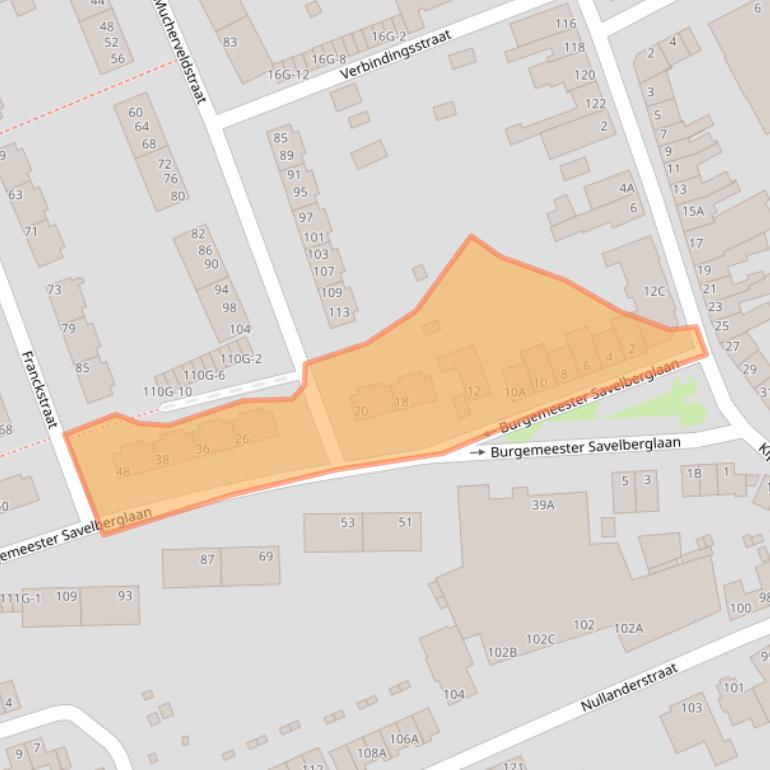 Kaart van postcodegebied 6461GP.