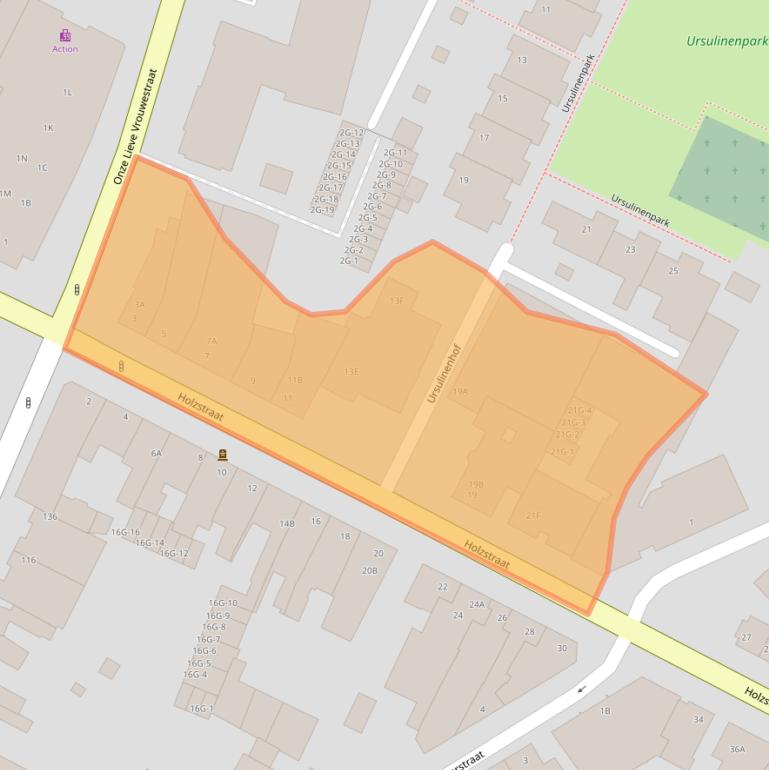 Kaart van postcodegebied 6461HK.