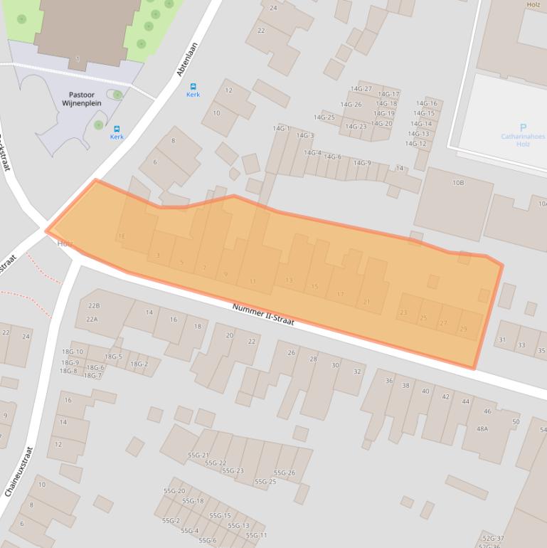 Kaart van postcodegebied 6461JA.