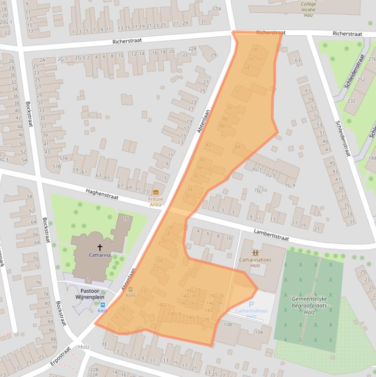 Kaart van postcodegebied 6461JH.