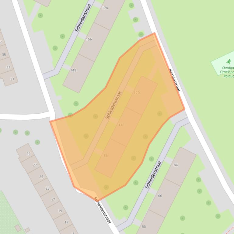 Kaart van postcodegebied 6461JR.